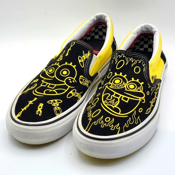 Vans Classic Slip On Vans X Gigliotti (Spongebob) Men's Size 10.0. S1090 - Picture 4 of 9